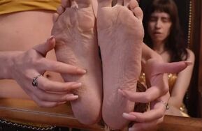 Tickling and Fire Play by Anna Luna in Eastern Style Costumes