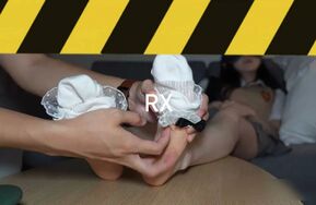 【RX原创】清纯小姐蕾花边两种白袜tk（在线播）