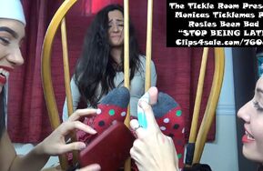 TheTickleRoom   Monicas Ticklemas pt 1 Rosies Been Bad  STOP BEING LATE